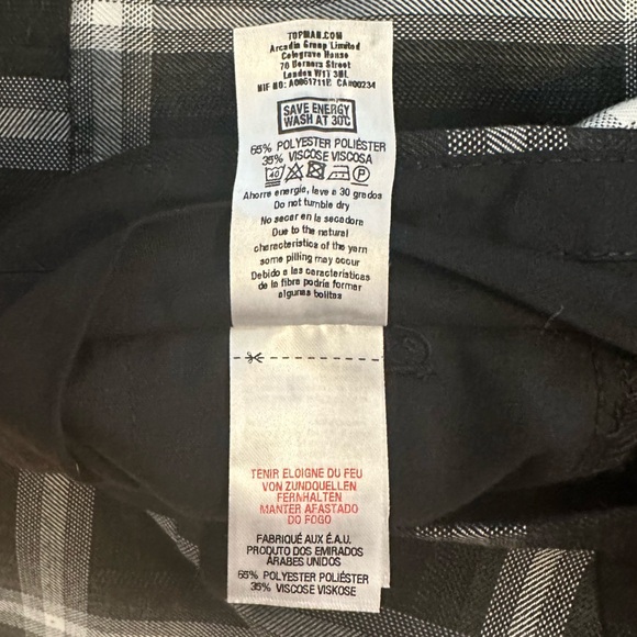 Topman Men’s Check Suit/Dress Pants: Size 32R (32x32) - Picture 10 of 13